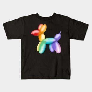 Rainbow balloon dog Kids T-Shirt